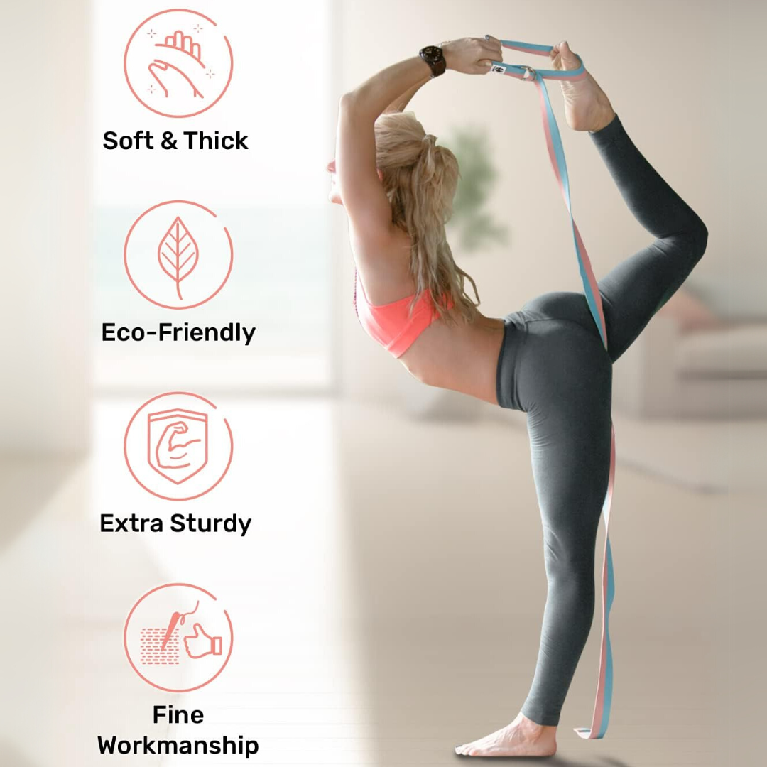 FlexFit – Adjustable Yoga Strap with D-Ring