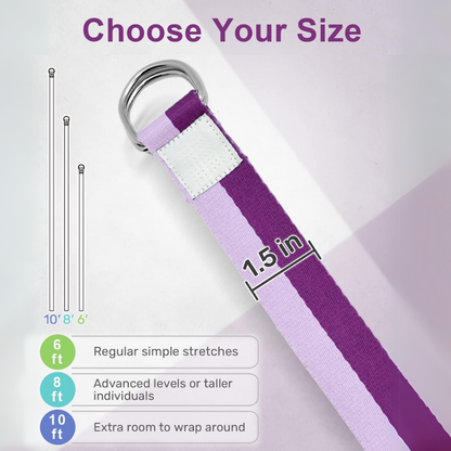 FlexFit – Adjustable Yoga Strap with D-Ring