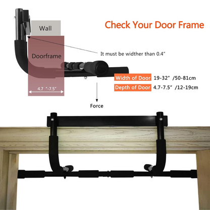 PowerGrip - Strong Door Frame Pull-up Bar up to 200 Kg