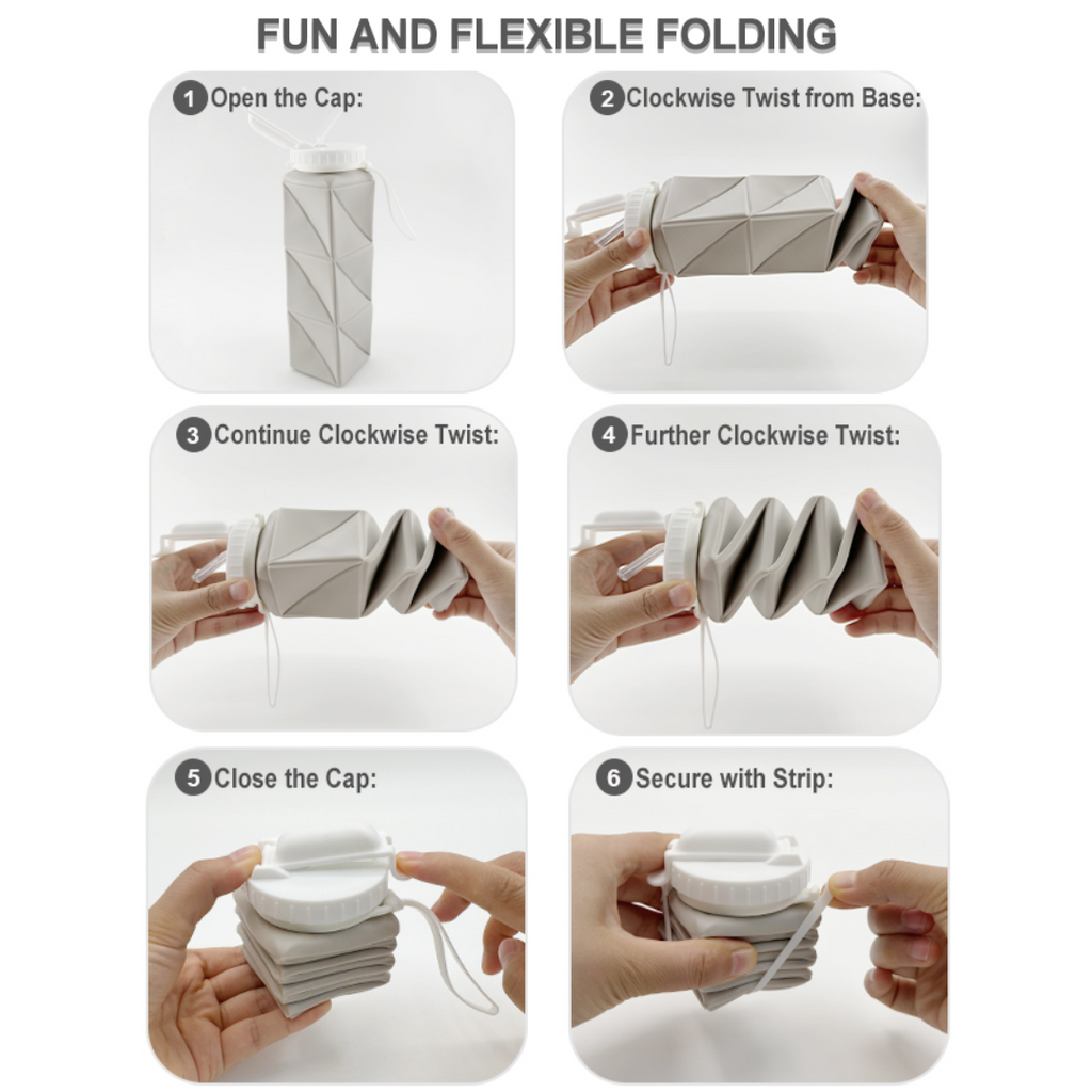 FlexiBottle – Compact Silicone Bottle 610ml