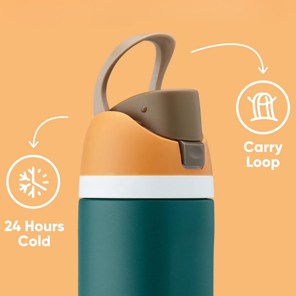 LeakProof - Insulated Stainless Steel Bottle with Straw