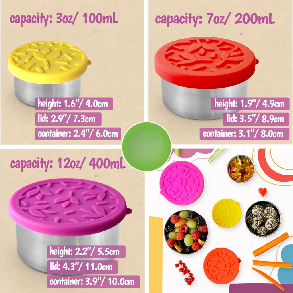 FreshBox Set – Stainless Steel Lunchboxes with Lids