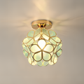 PetalLume – Retro Floral Glass Ceiling Lamp