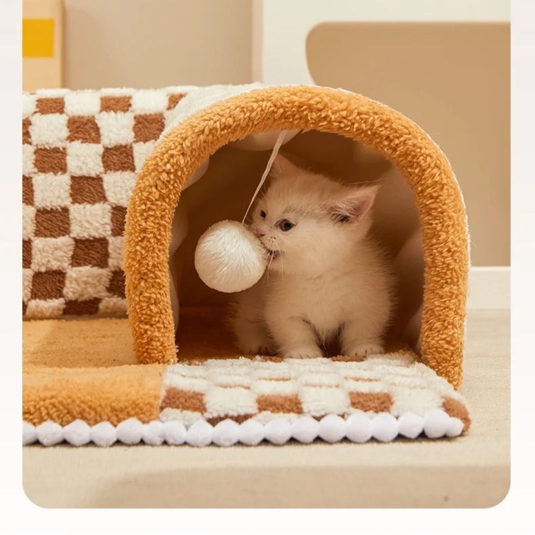 CozyCat Tunnel – Stylish Playground for Cats