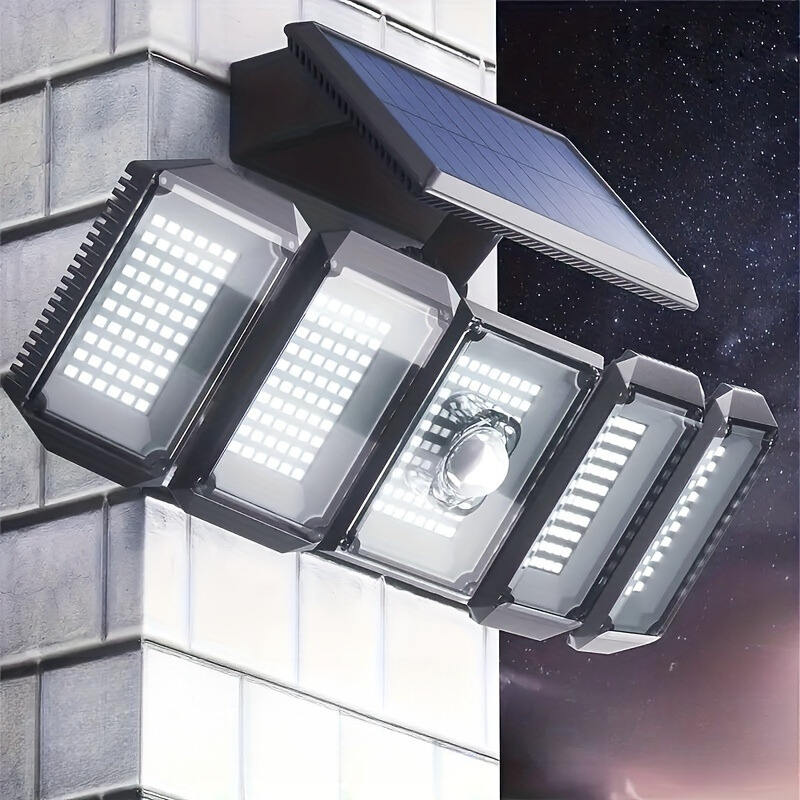 SolarGuard Pro – 5-Arm Solar LED Outdoor Light with Sensor