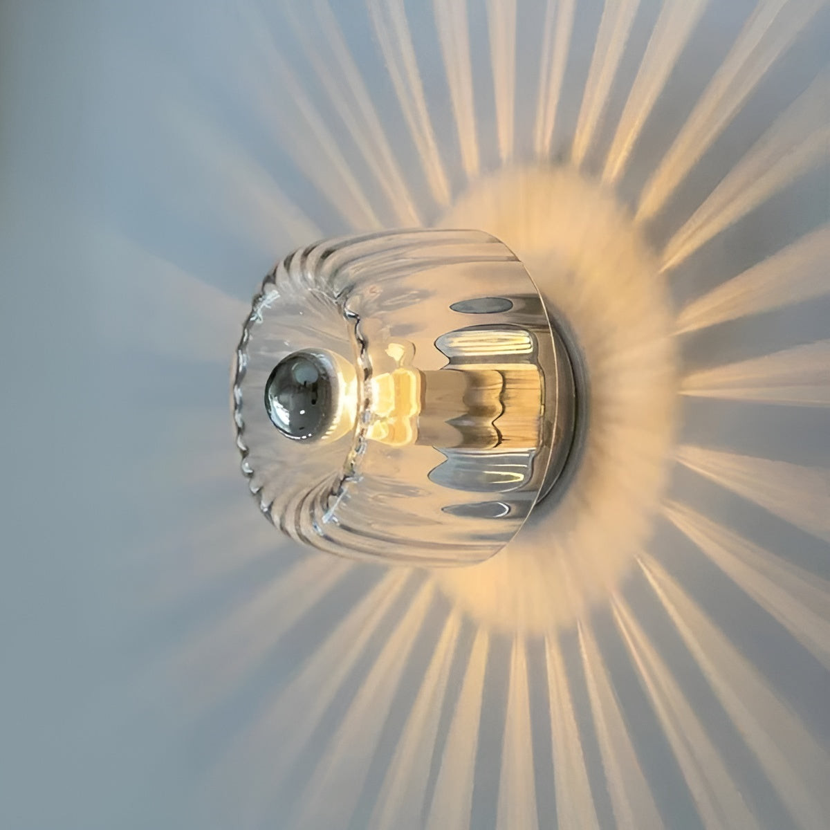 ScandiElegance Wall Lamp – Modern Glass Lighting with Bauhaus Charm