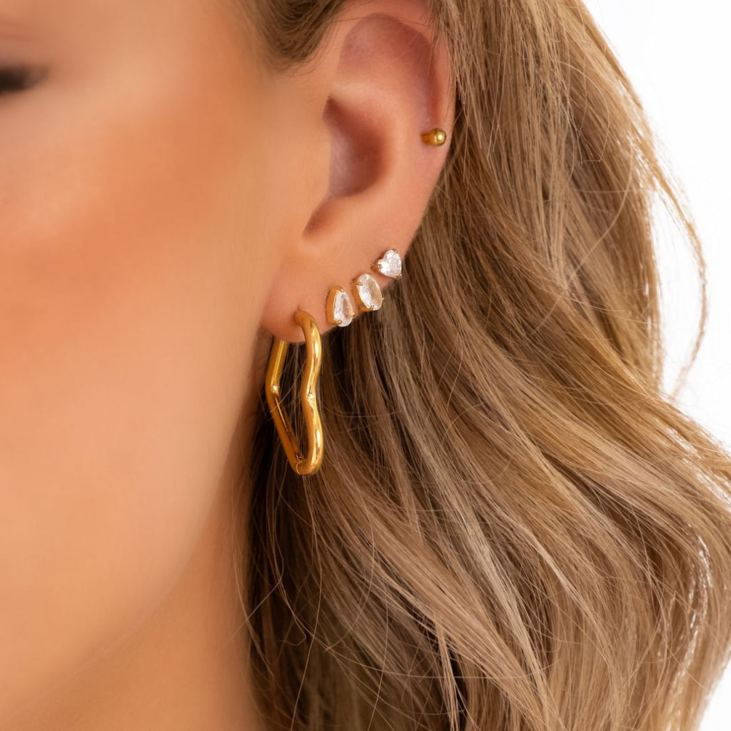 HeartLuxe Earrings - Elegant and Trendy Hoop Earrings