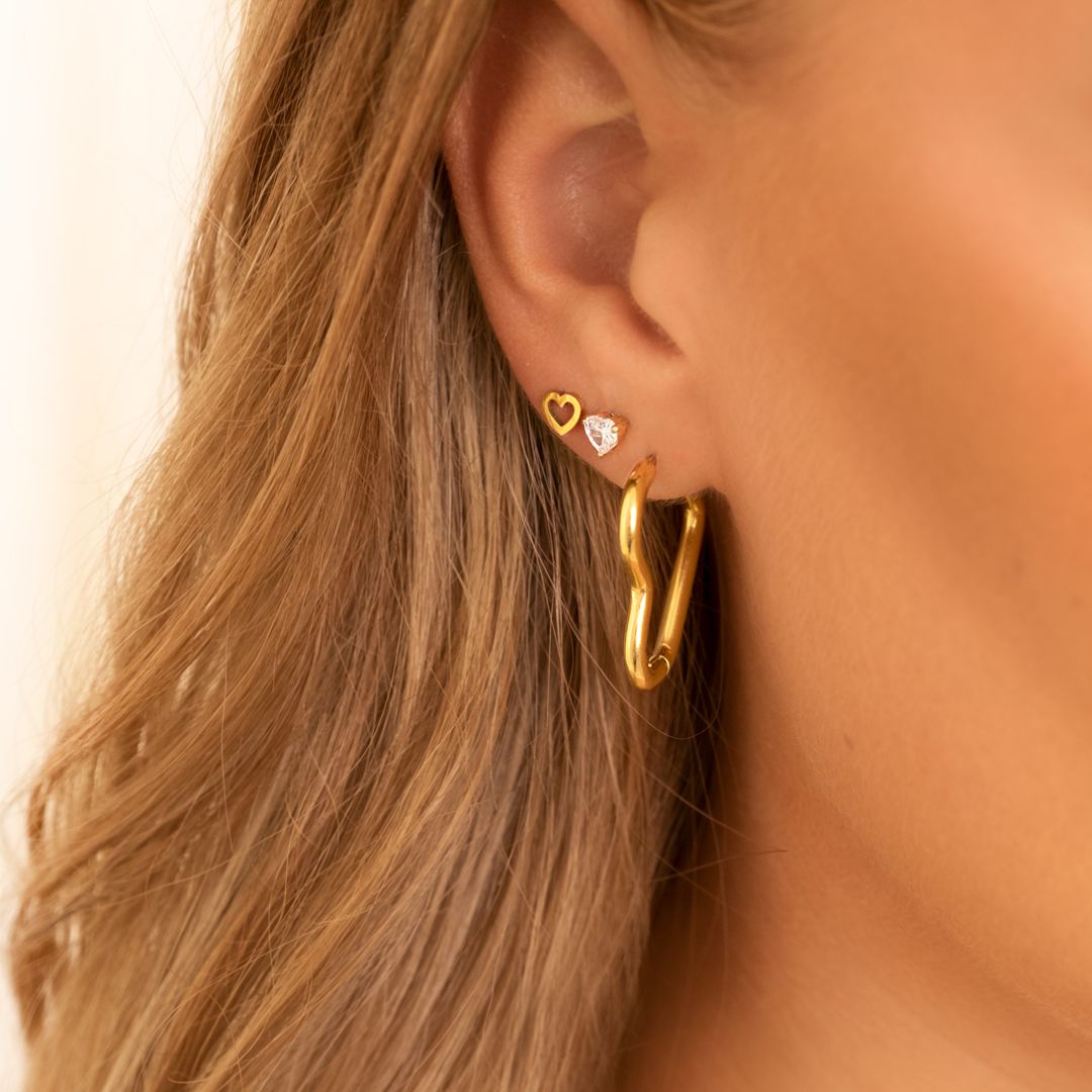 HeartLuxe Earrings - Elegant and Trendy Hoop Earrings