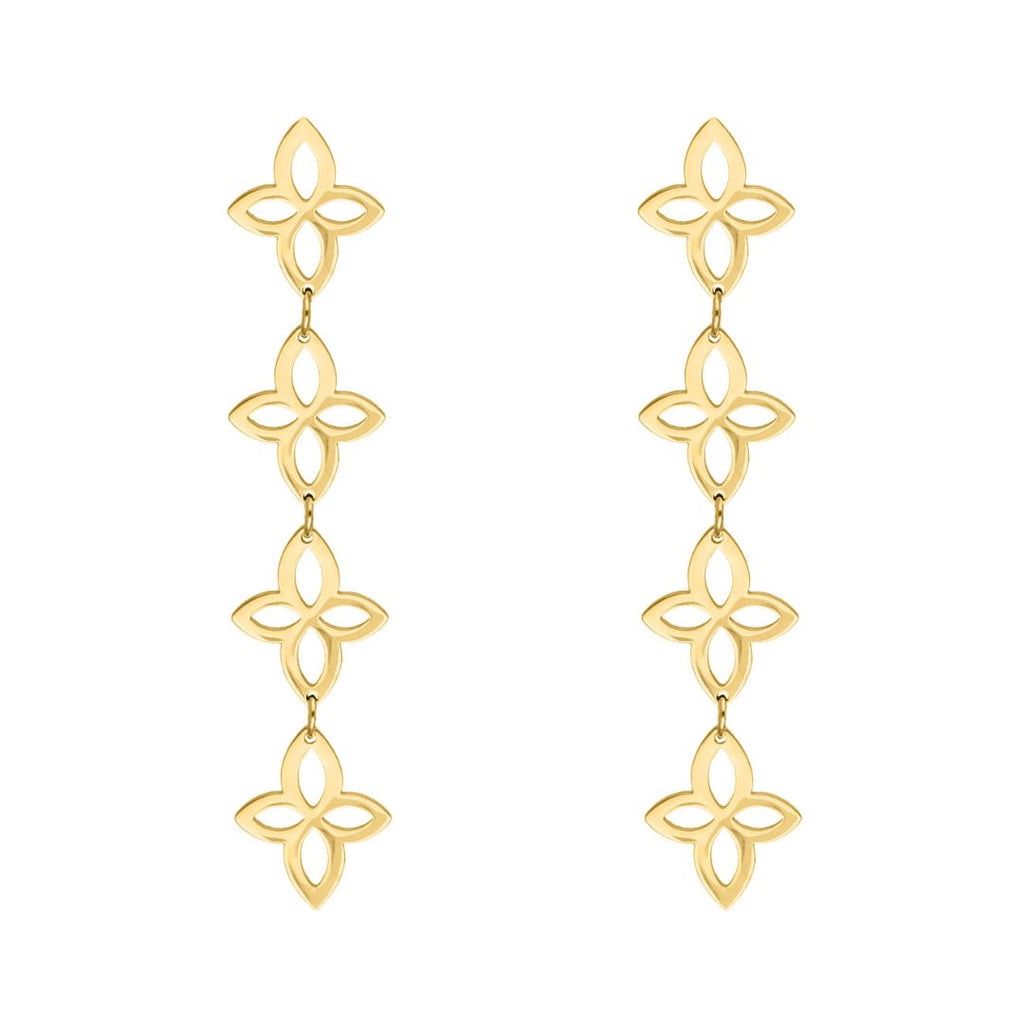 FloralGleam Earrings – Vintage Chic Jewelry