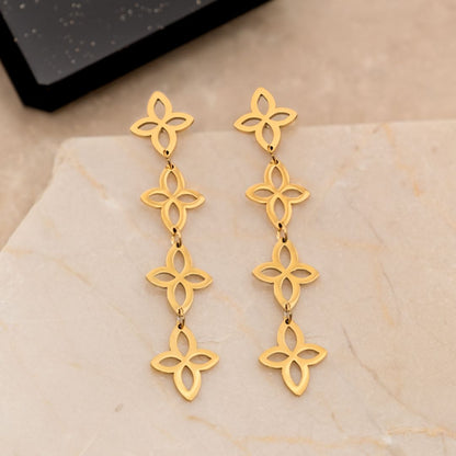FloralGleam Earrings – Vintage Chic Jewelry