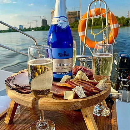 CheeseBoard Delights – Stylish Wooden Picnic Accessory