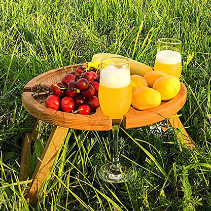 CheeseBoard Delights – Stylish Wooden Picnic Accessory