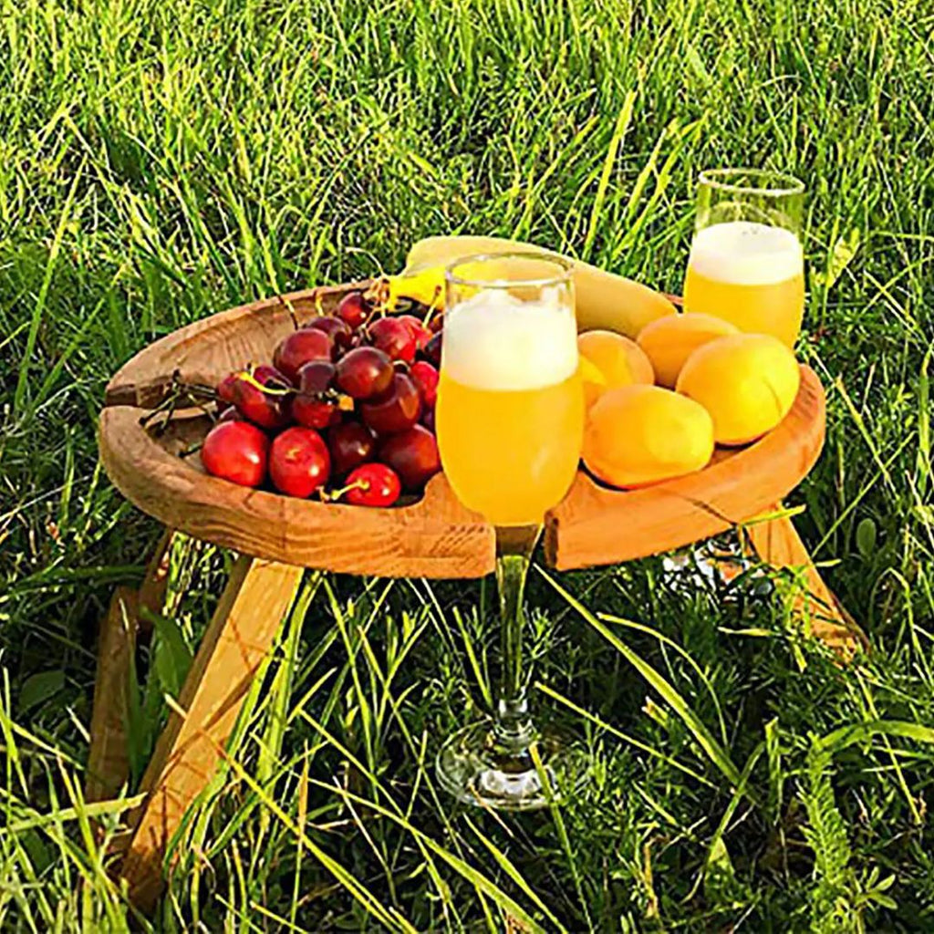 CheeseBoard Delights – Stylish Wooden Picnic Accessory