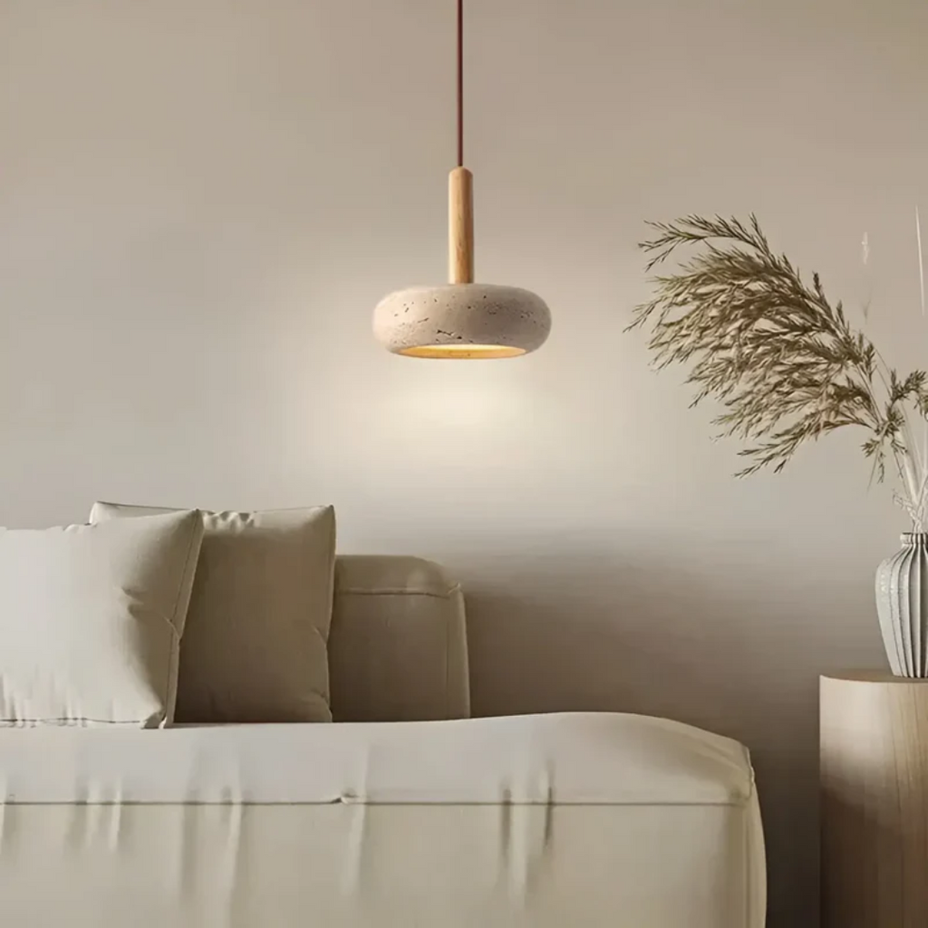 TranquilHalo - Retro LED Ceiling Lamp in Japanese Design