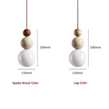 TravertineGlow - Elegant Mahogany Pendant Lamp for Home/House