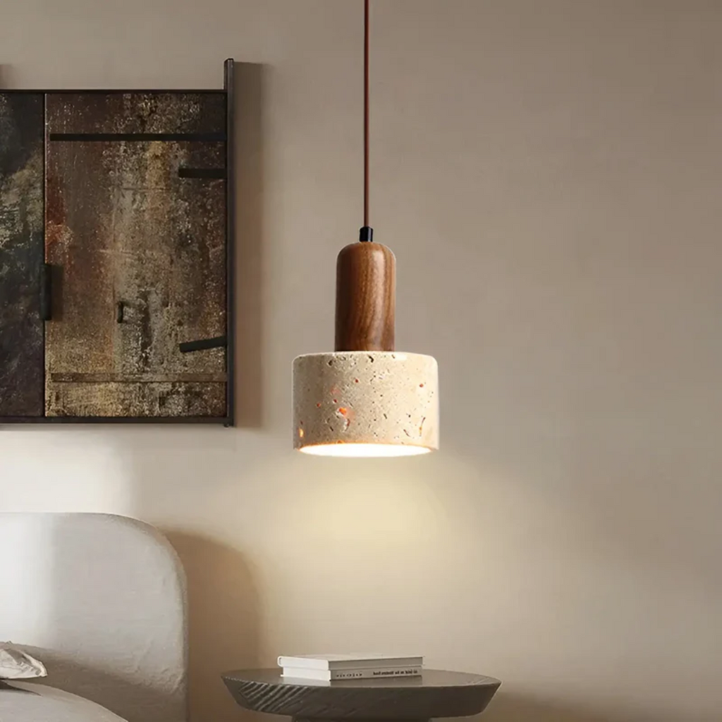 TranquilGlow - Elegant Wabi-Sabi Ceiling Light