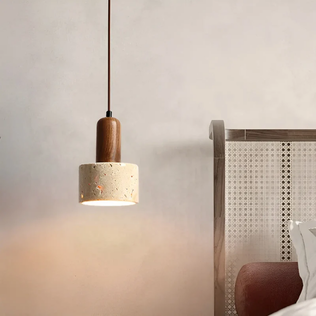 TranquilGlow - Elegant Wabi-Sabi Ceiling Light