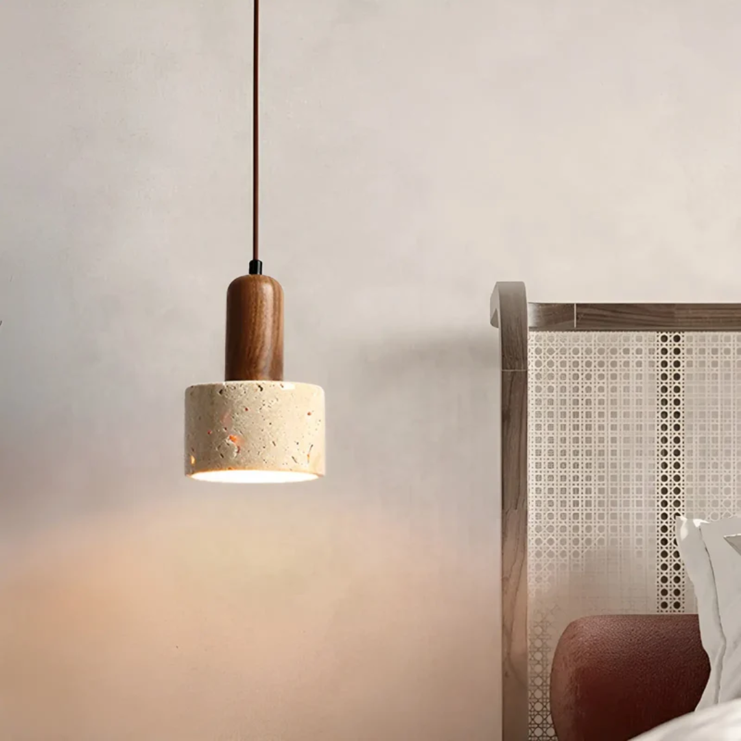 TranquilGlow - Elegant Wabi-Sabi Ceiling Light