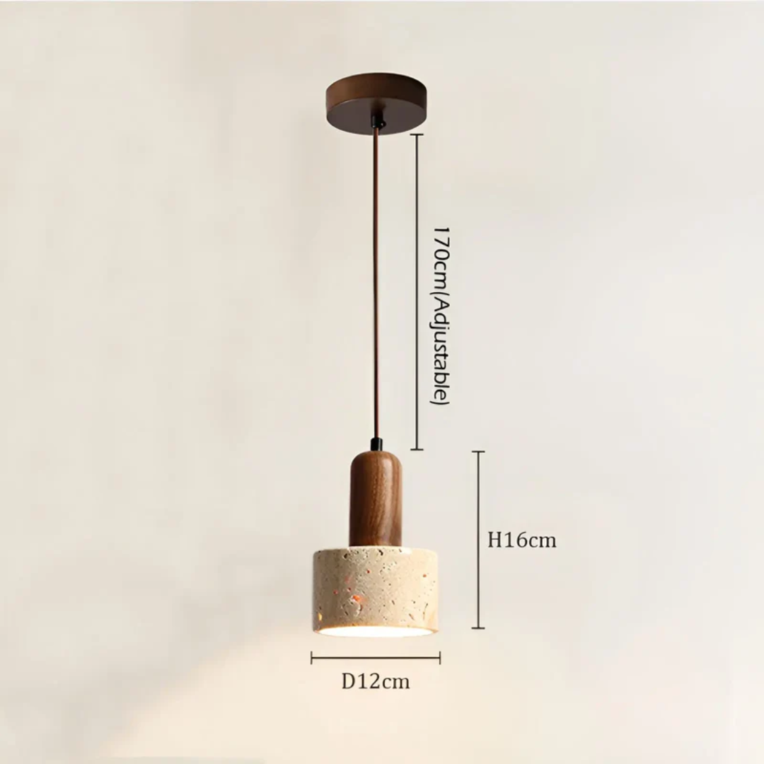 TranquilGlow - Elegant Wabi-Sabi Ceiling Light