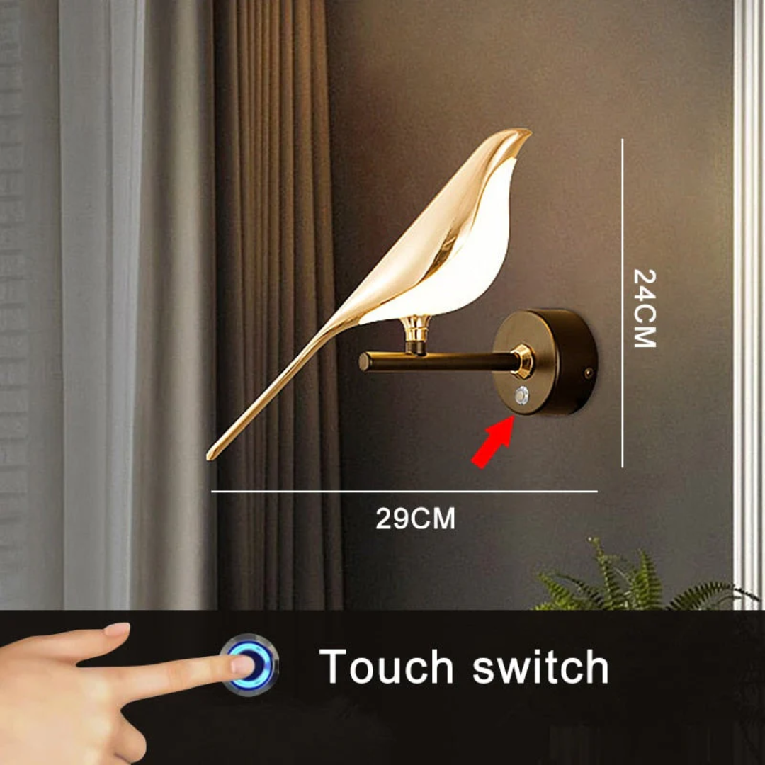 LuminaBird - Modern Rotating LED Wall Lamp