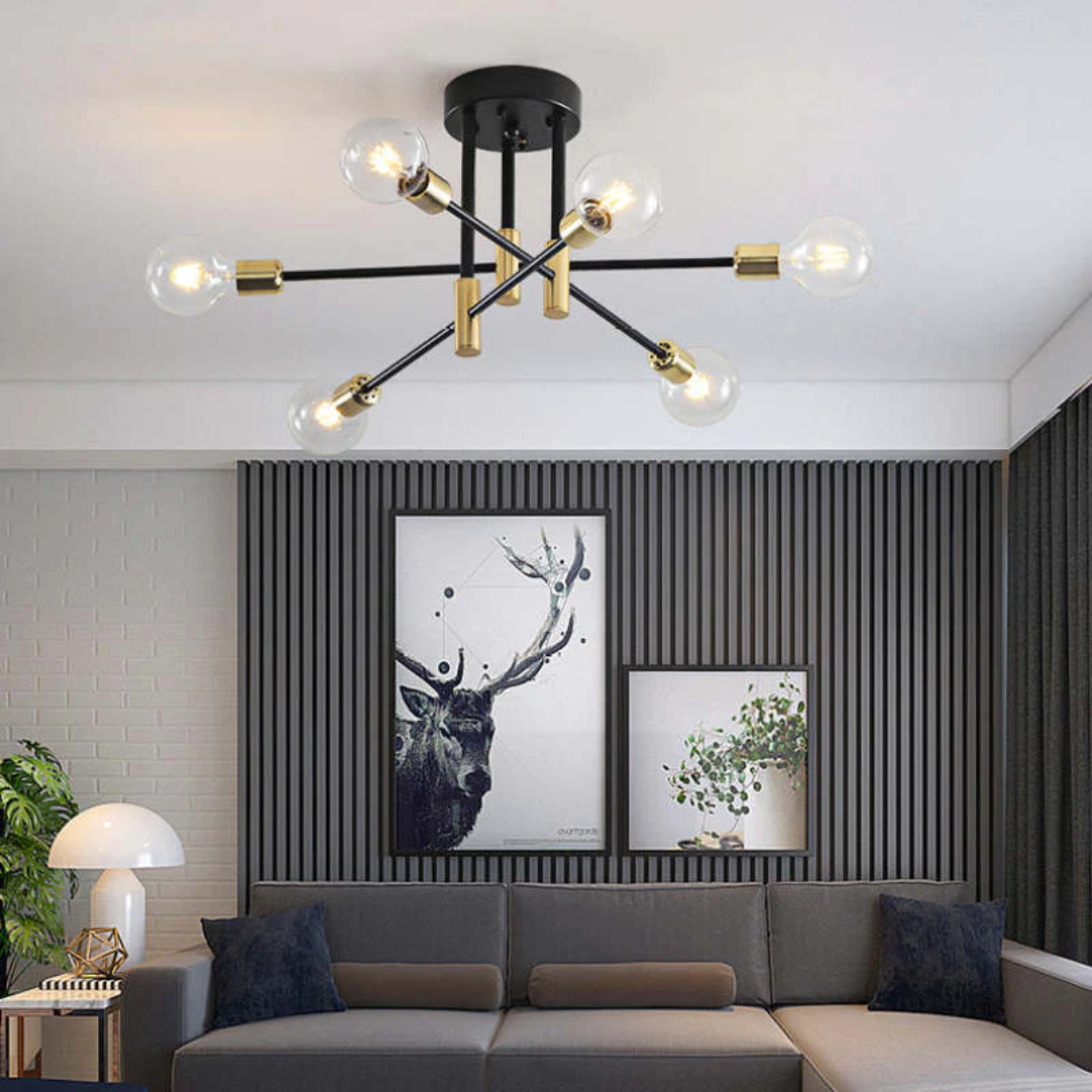 Lumière Royale – Luxury LED Ceiling Lamp for Living Room