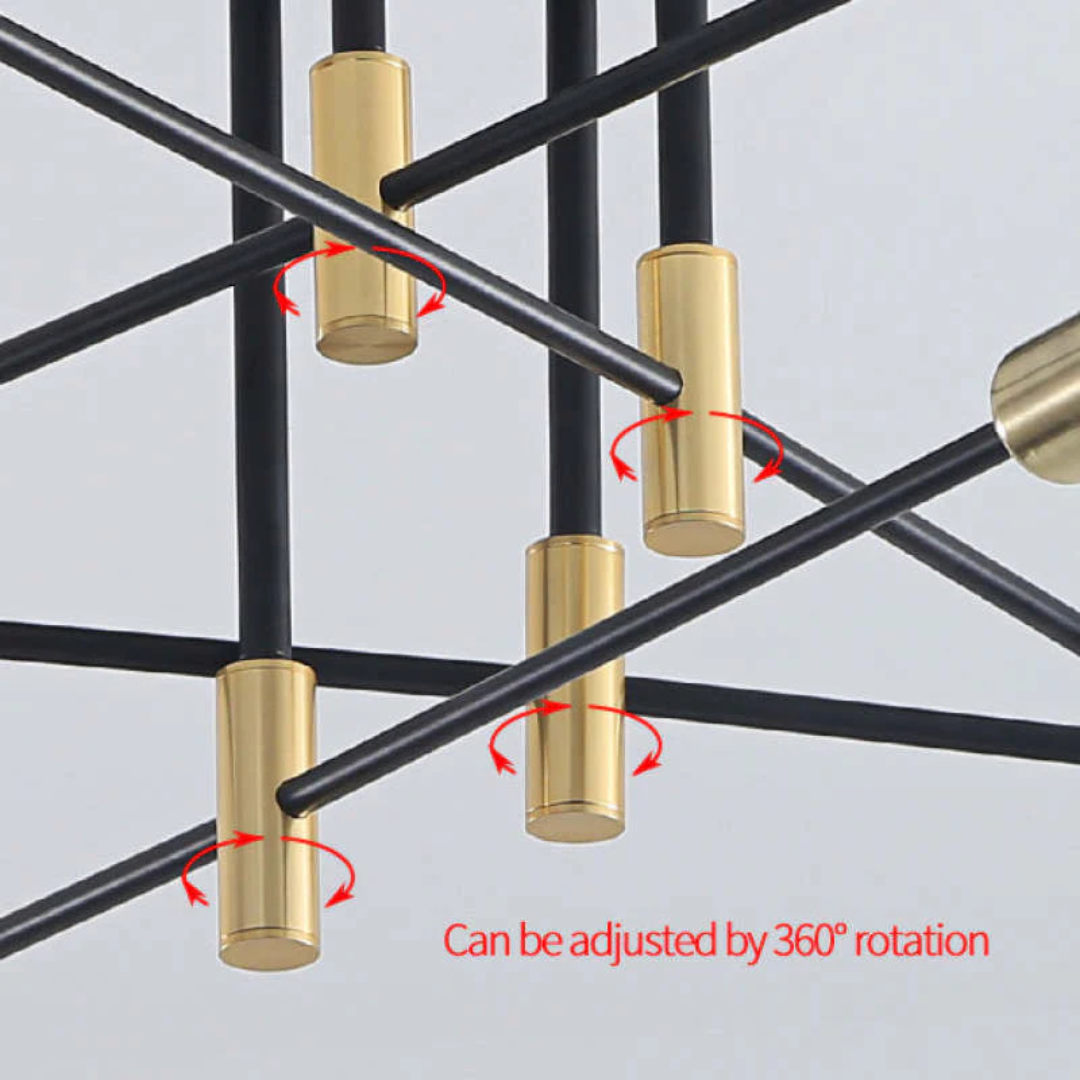 Lumière Royale – Luxury LED Ceiling Lamp for Living Room