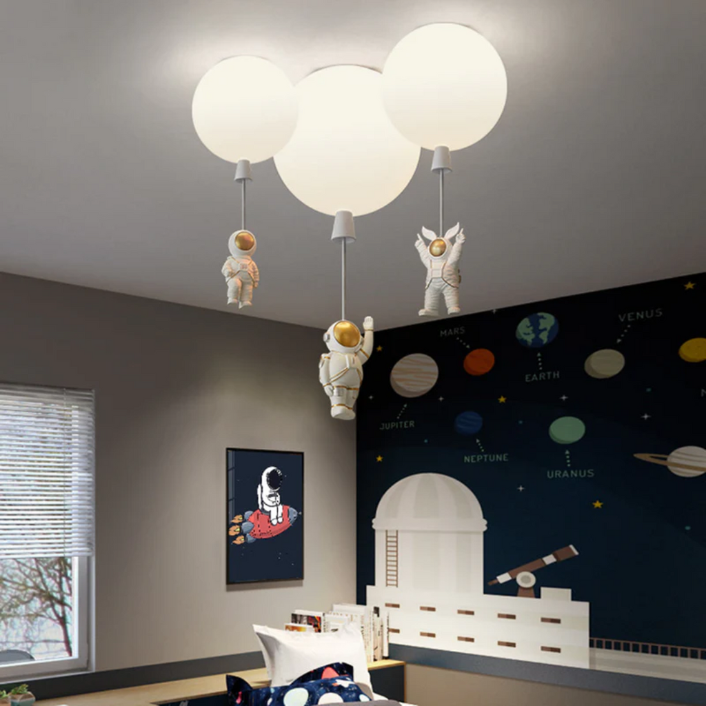 CosmoGlow - Playful LED Ceiling Lamp for Children's Room