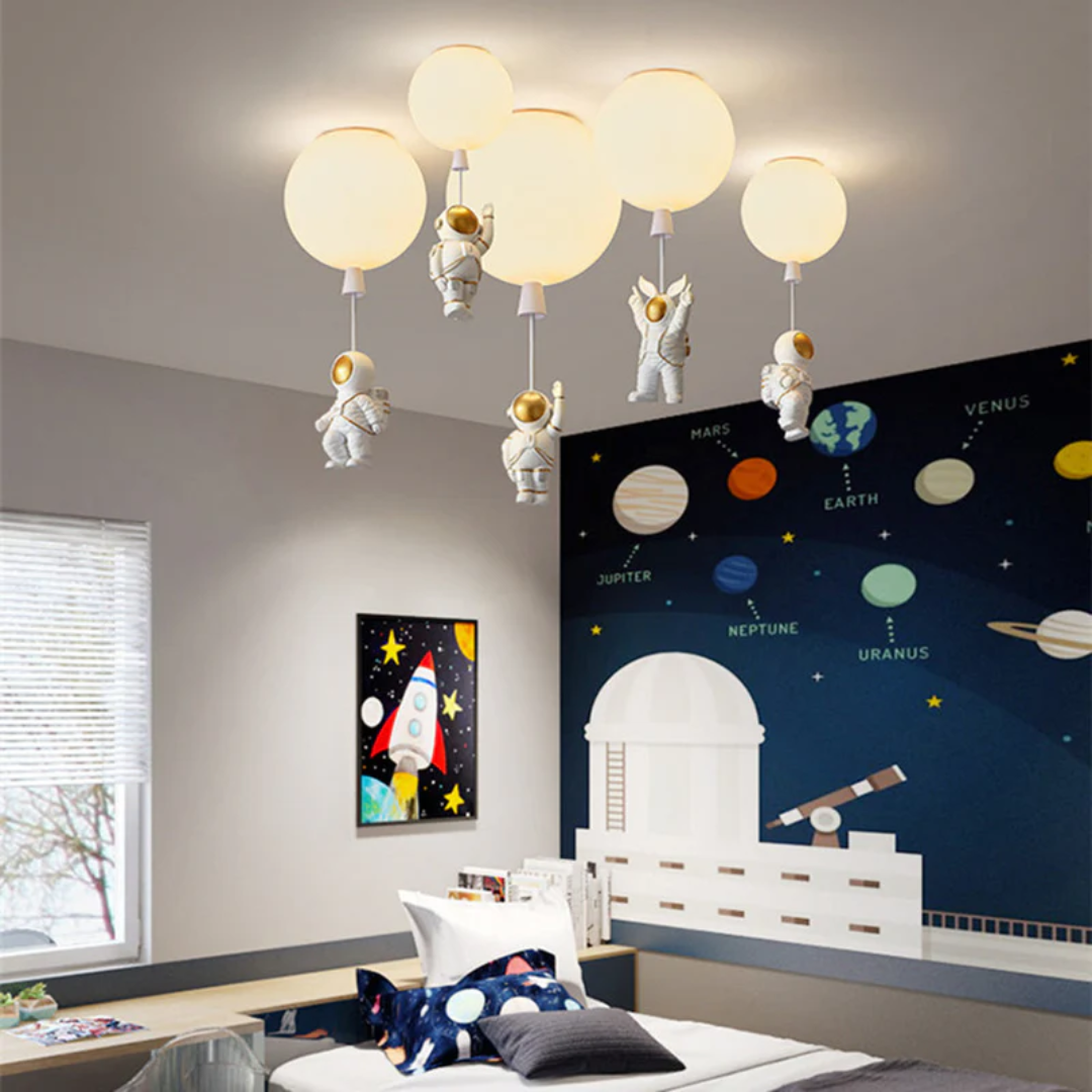 CosmoGlow - Playful LED Ceiling Lamp for Children's Room