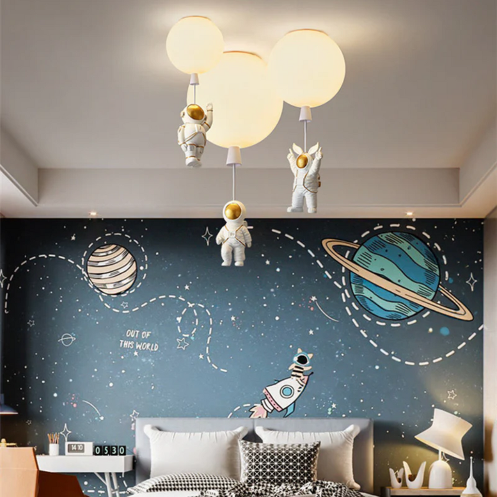 CosmoGlow - Playful LED Ceiling Lamp for Children's Room