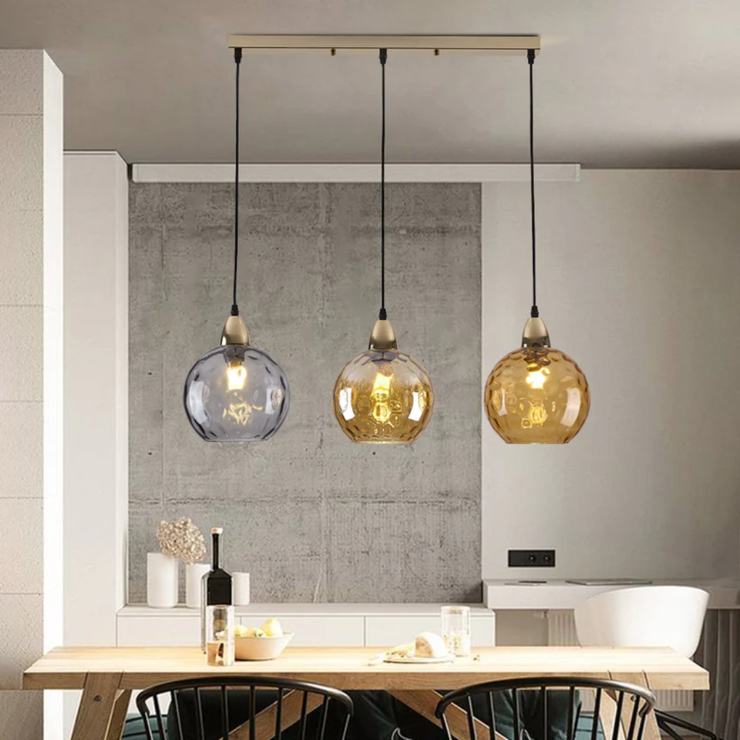 ClusterGlow - Elegant 3-Lamp Pendant Lamp for Mood Lighting