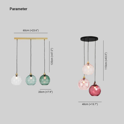 ClusterGlow - Elegant 3-Lamp Pendant Lamp for Mood Lighting
