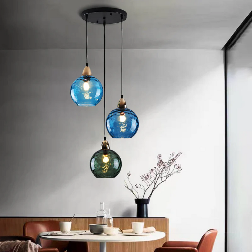 ClusterGlow - Elegant 3-Light Pendant for Ambient Lighting