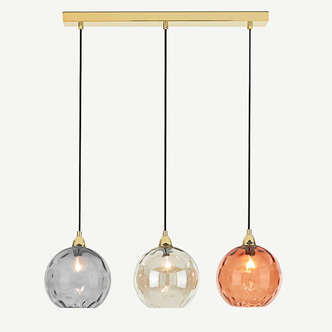 ClusterGlow - Elegant 3-Lamp Pendant Lamp for Mood Lighting