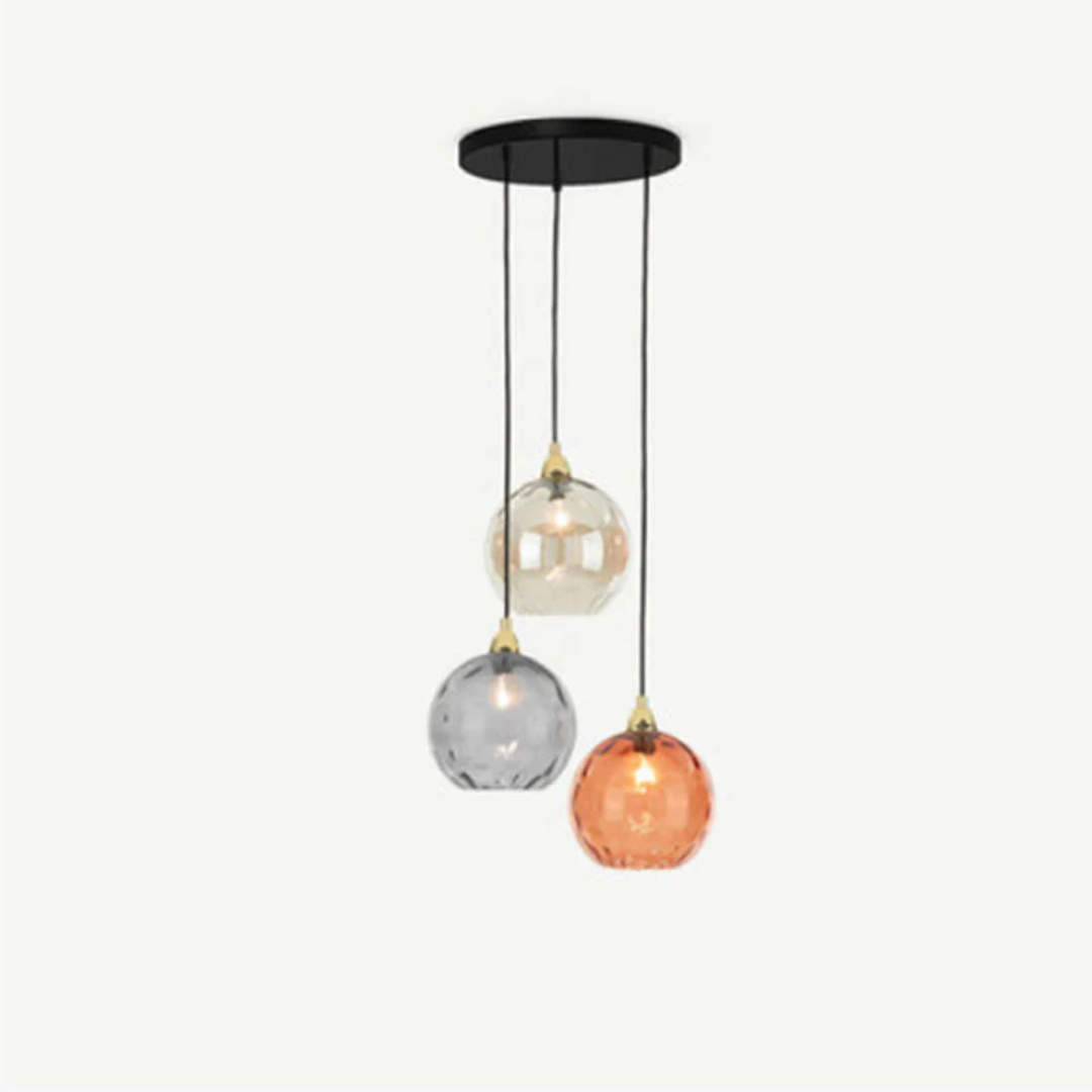 ClusterGlow - Elegant 3-Lamp Pendant Lamp for Mood Lighting