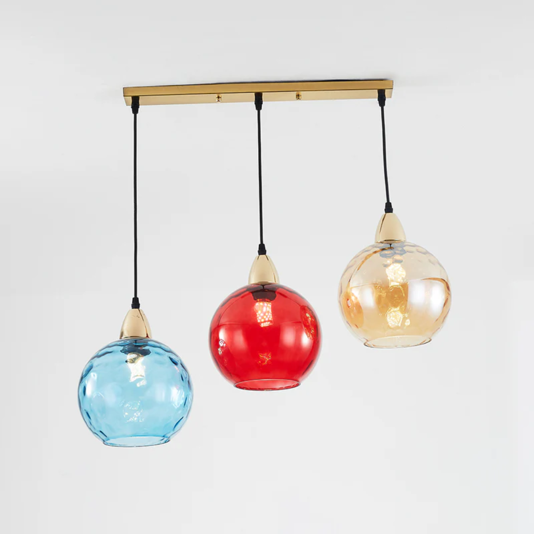 ClusterGlow - Elegant 3-Lamp Pendant Lamp for Mood Lighting