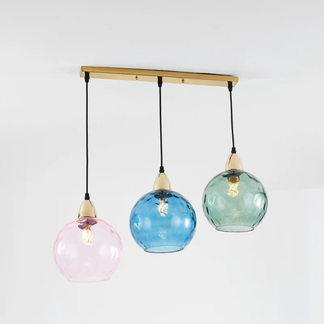 ClusterGlow - Elegant 3-Lamp Pendant Lamp for Mood Lighting