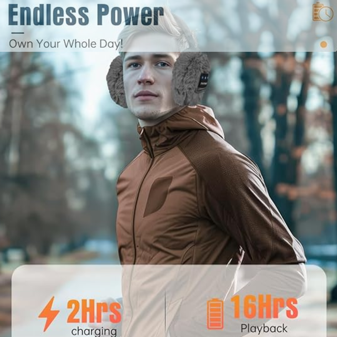 CozyGrooves – Warm Bluetooth Ear Muffs for Winter