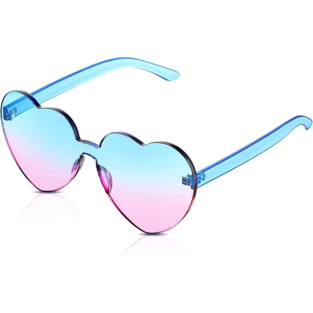 HeartGlare - Rimless Transparent Sunglasses for Style