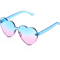 CoraLens - Trendy Rimless Heart-shaped Sunglasses