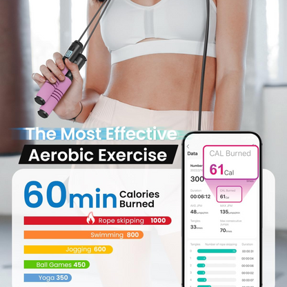 JumpFit - Slimme springtouw met app en ontwerp zonder knoppen