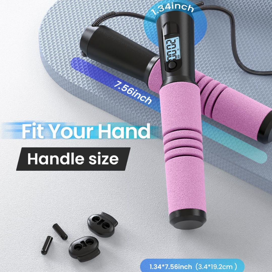 JumpFit - Smart Jump Rope with App and Knotless Design