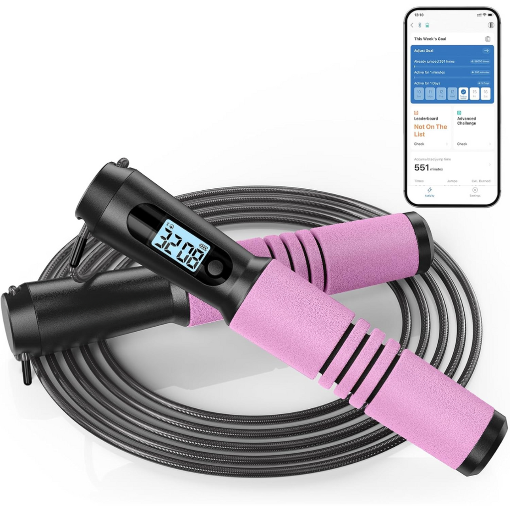 JumpFit - Smart Jump Rope with App and Knotless Design