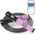 JumpFit - Smart Jump Rope Whiteh App and Knotless Design