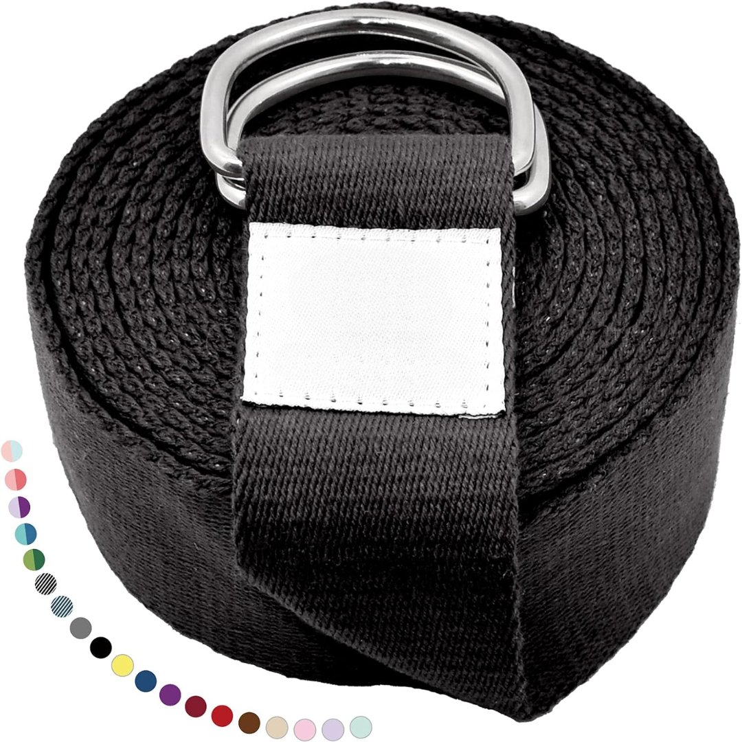 FlexFit – Adjustable Yoga Strap with D-Ring