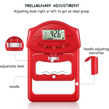 GripMaster - Digital Hand Force Gauge up to 90Kg
