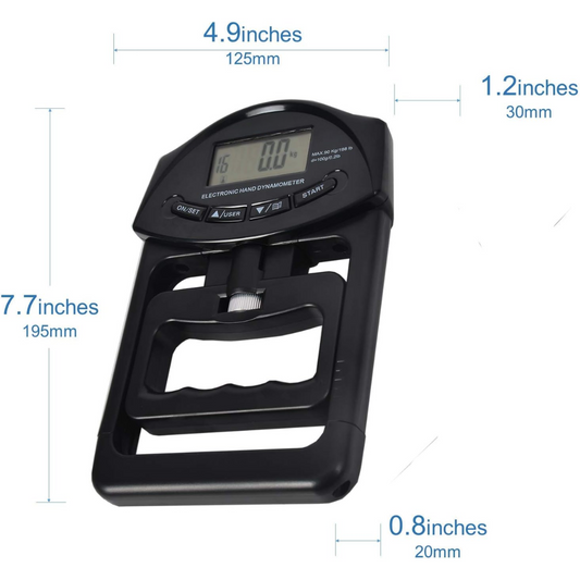 GripMaster - Digital Hand Force Gauge up to 90Kg