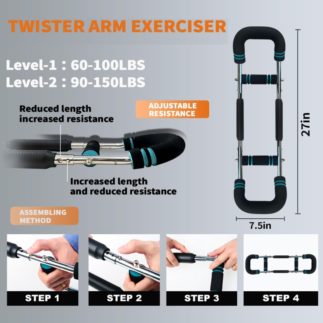 TwisterFlex – Adjustable Training Bar for Strength and Flexibility