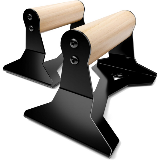 PowerGrip - Wooden Push-Up Parallettes with Anti-Slip