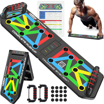 FlexiFit - Foldable Push-Up Training Board with Color Code