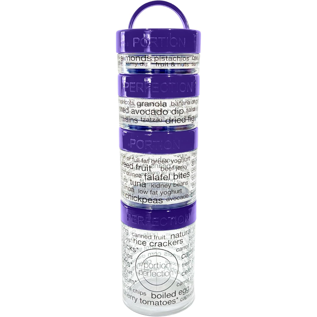 PortieMaster - Stackable Portion Control Containers for Snacks
